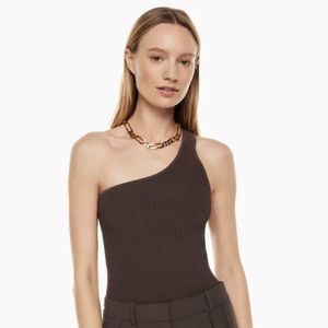 Aritzia Babaton Sculpt Knit One-shoulder Tank (M)